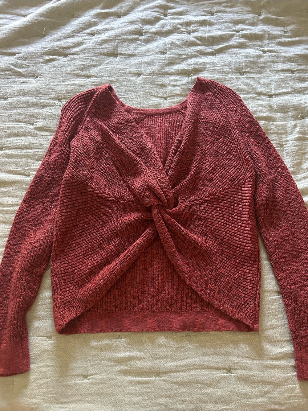Aerie Front Twist Sweater